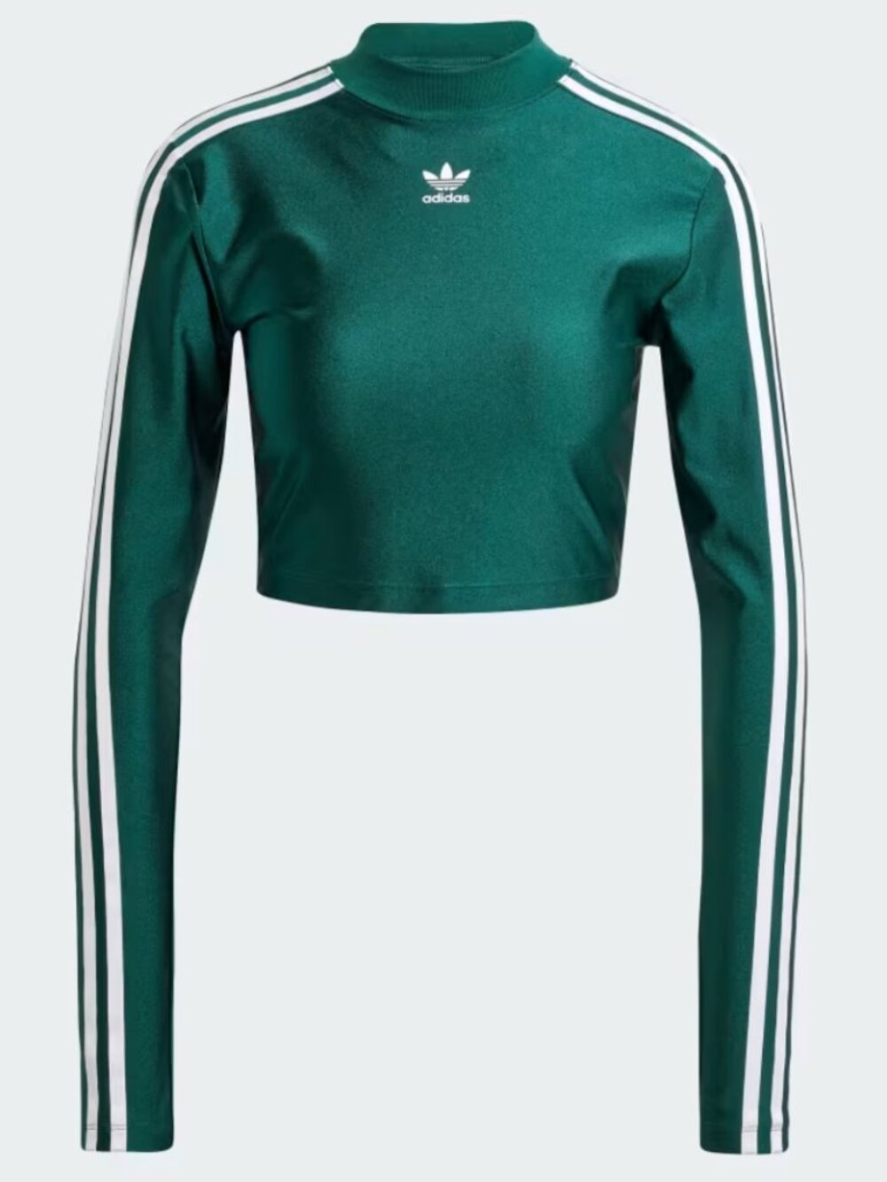 Adidas Cropped Long Sleeve Green xs